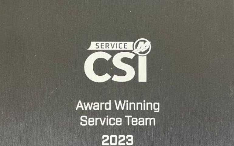 CSI award winning service team 2023 Mercury marine